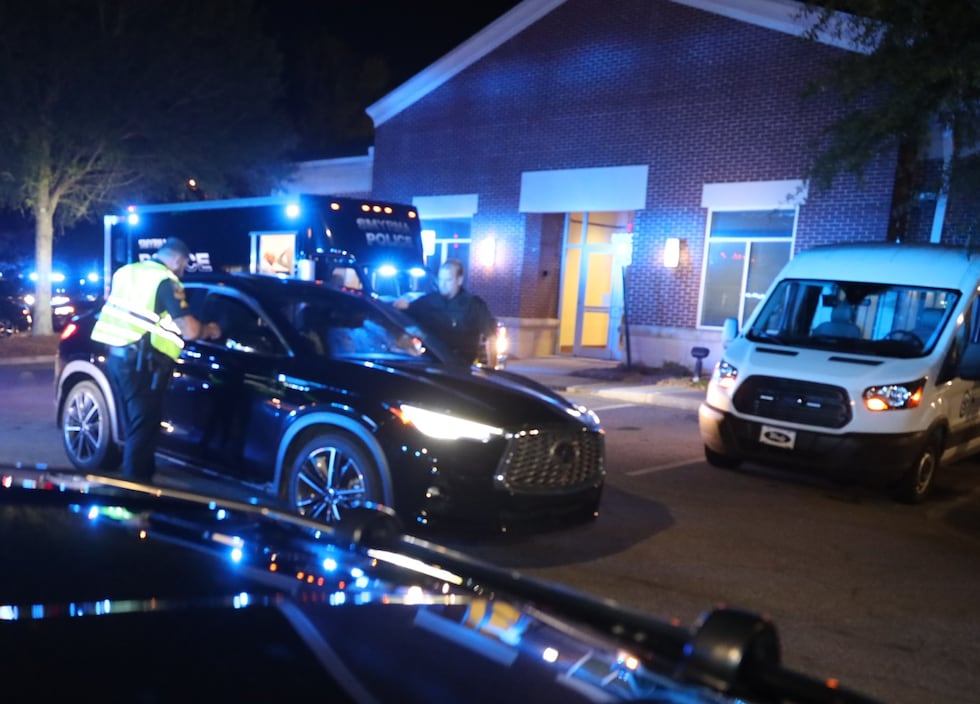 Retén policial en Smyrna.