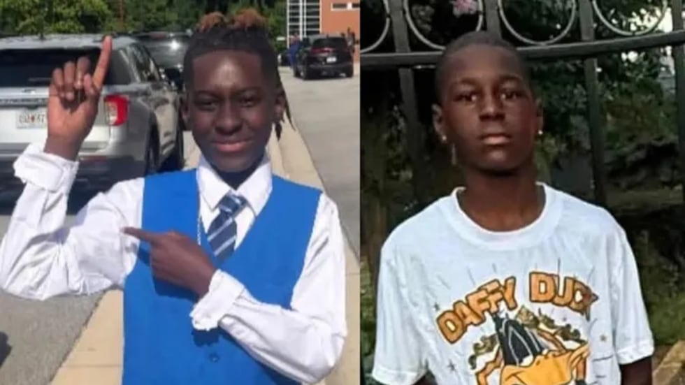Ja’marion Rolle, 11, y Ja’Khi Clark, 12