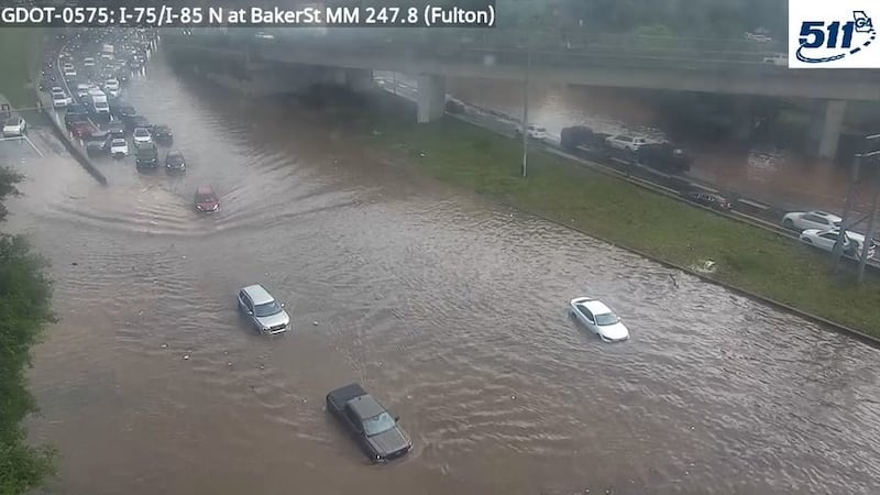 Inundaciones en Atlanta.