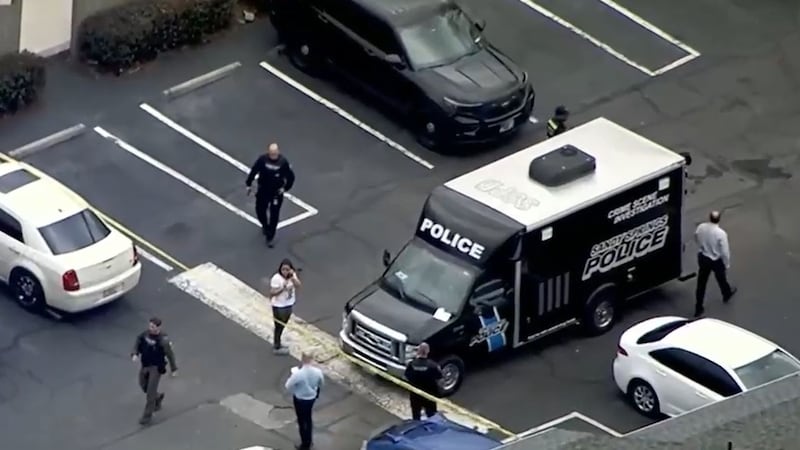 A 2-year-old was shot to death at a Sandy Springs apartment complex Wednesday.