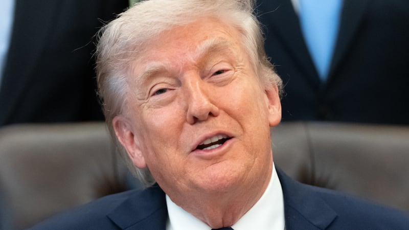 El presidente Donald Trump habla durante un evento sobre la asequibilidad de la atención...