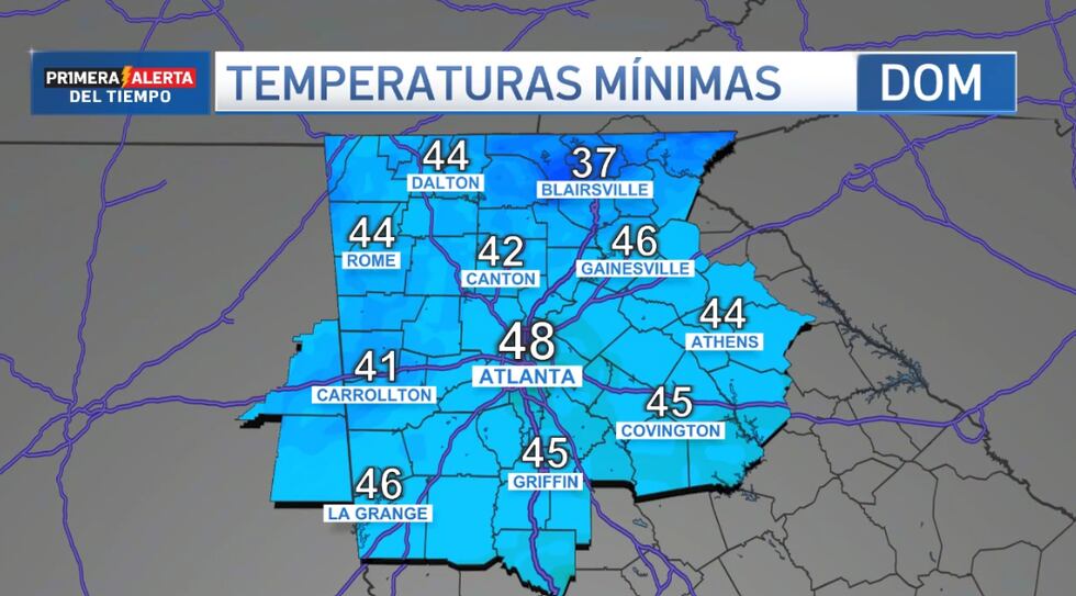 Llega el frío a Georgia, con temperaturas en los 40