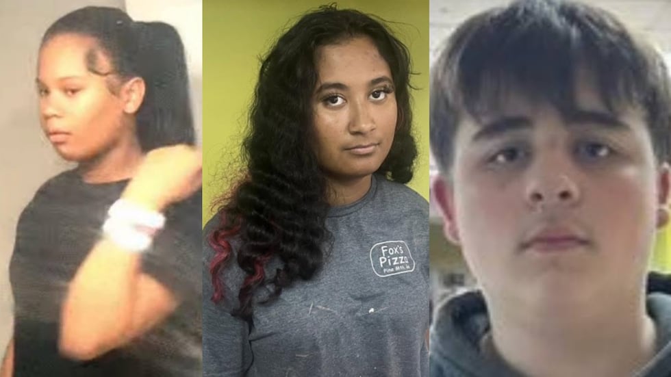 (From left to right) Malaysia Jackson, Angie Jimenez-Tovar and David Canales