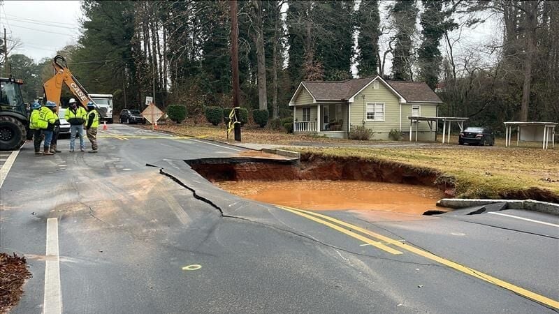 A water main break off Midway Road is causing disruptions to service in DeKalb County.