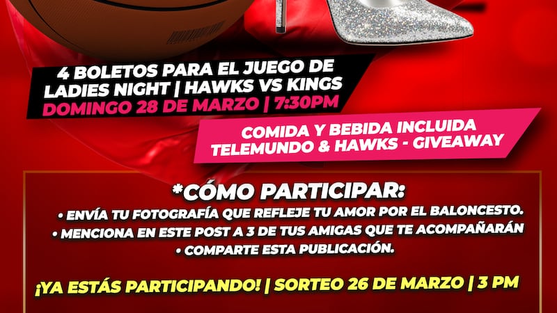 Telemundo Atlanta y los Atlanta Hawks se unen para regalarte una experiencia única.