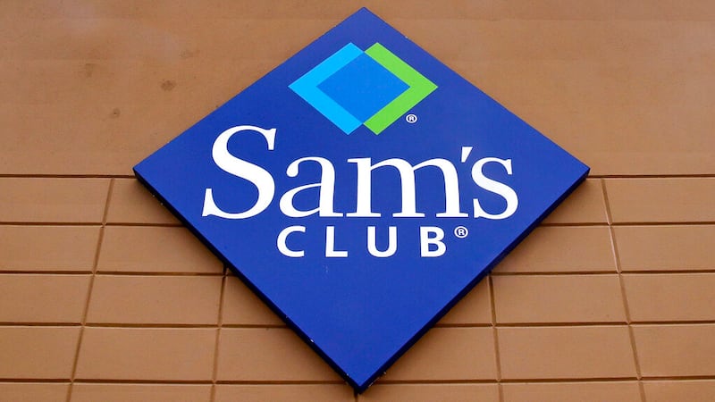 File-This Feb. 23, 2018, file photo shows the company logo of Sam's Club on the facade of a...