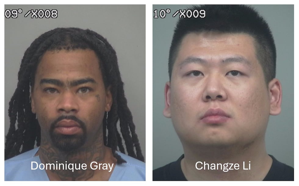 Reporte de robo condujo a las autoridades a dos arrestos: Dominique Gray y Changze Li.