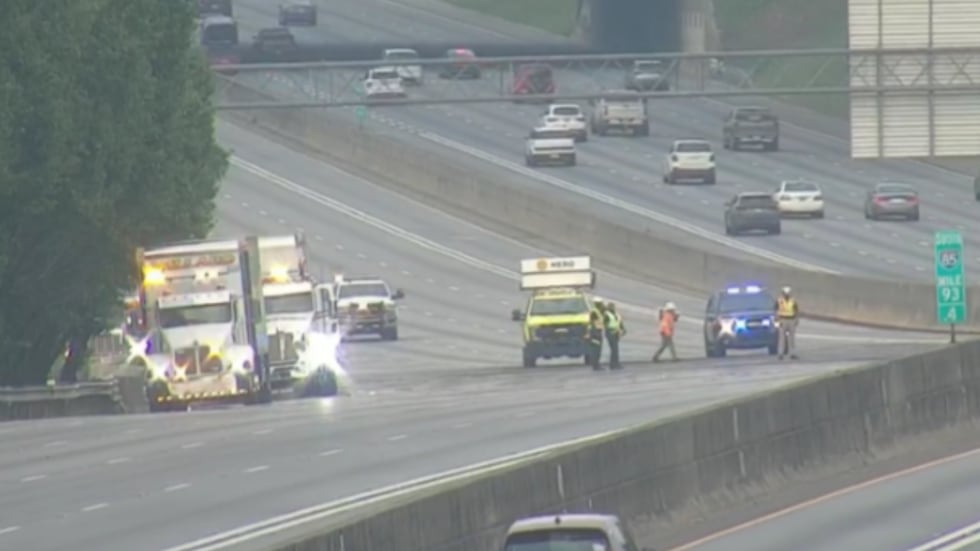 I-85 crash involving tanker in Atlanta