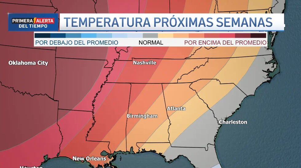 Temperaturas próximas semanas.