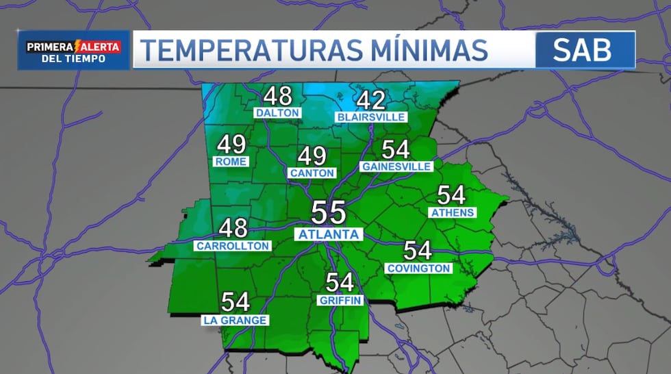 Llega el frío a Georgia, con temperaturas en los 40