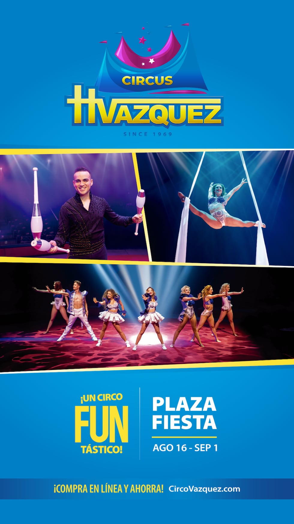 Circo Hermanos Vázquez llega a Plaza Fiesta