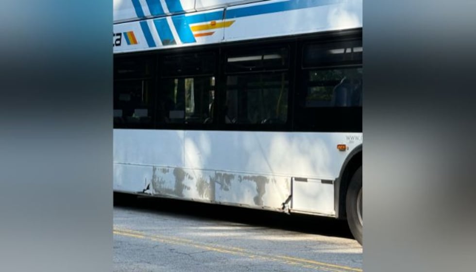 MARTA bus damage