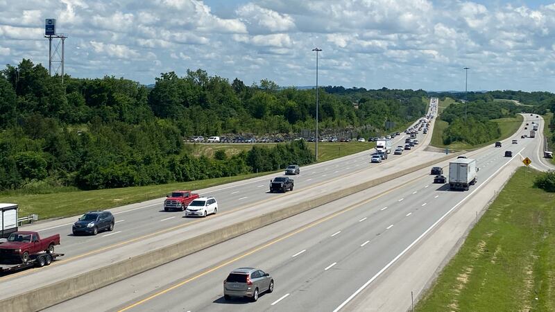El incidente ocurrió entre las salidas de Jodeco Road y Hudson Bridge Road, de acuerdo con el...
