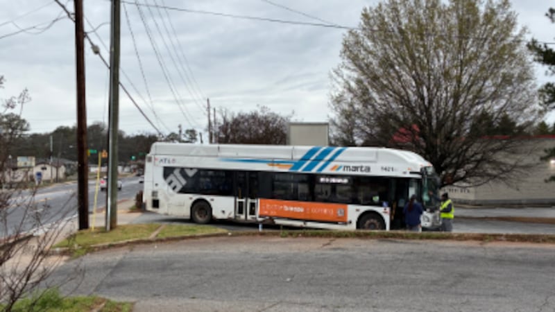 A MARTA bus was involved in crash Sunday in Decatur.