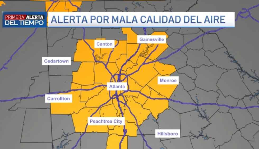 Alerta código naranja para Atlanta.