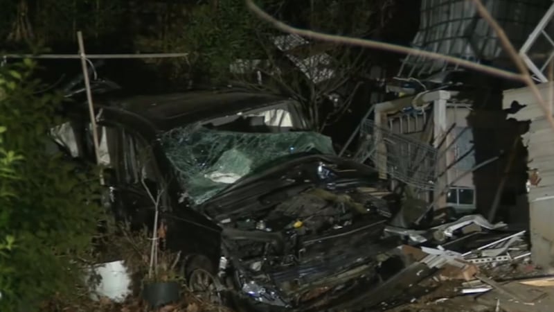 Car into DeKalb County house