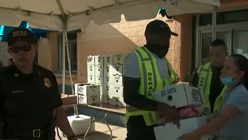 DeKalb County food distribution event