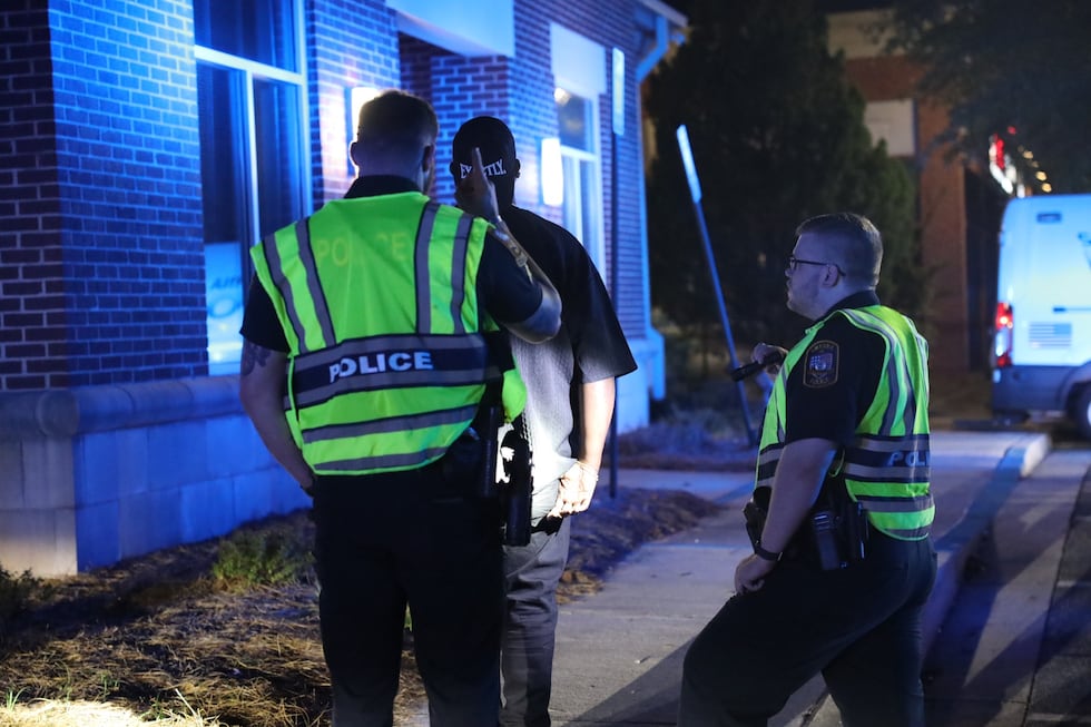 Retén policial en Smyrna.