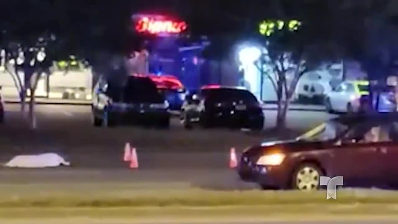 El peatón fue golpeado por dos vehículos