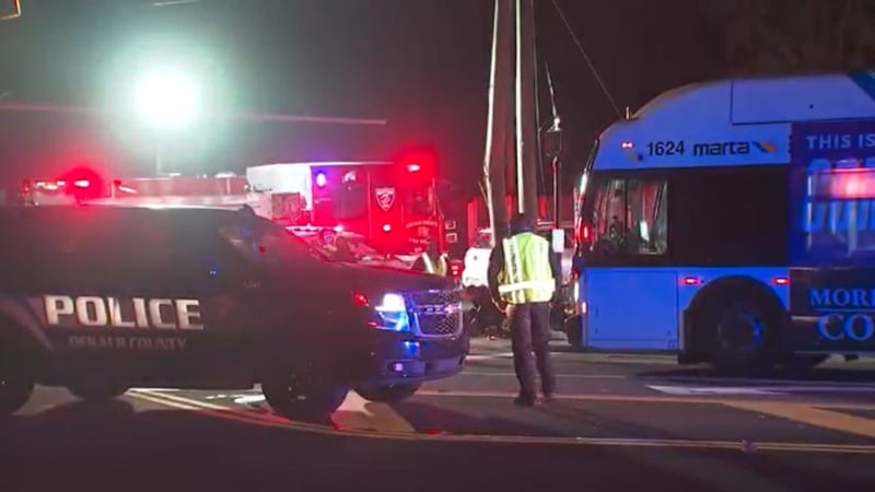 1 killed after car rear-ends MARTA bus in DeKalb County