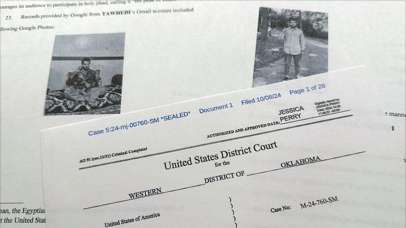 La denuncia penal que interpuso el Departamento de Justicia en contra de Nasir Ahmad Tawhedi,...