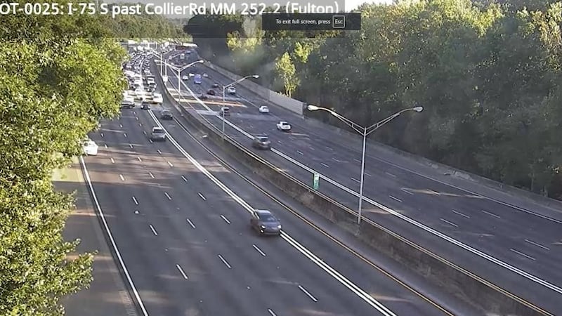 Reportan varios carriles bloqueados en la I-75
