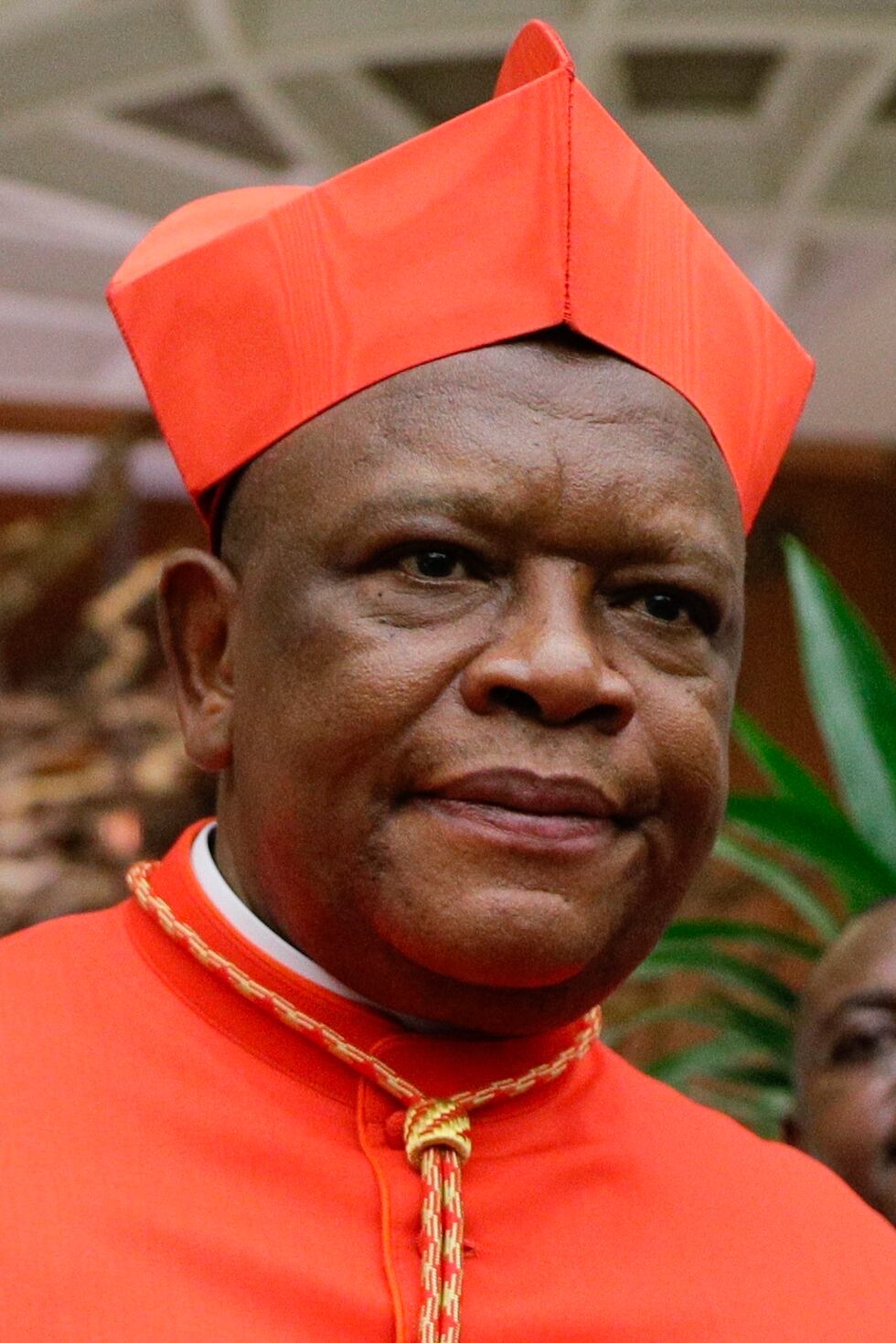 ARCHIVO - El cardenal Fridolin Ambongo Besungu posa para los fotógrafos el 5 de octubre de...