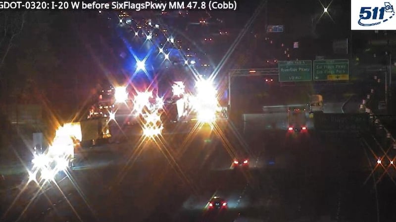 Accidente en la I-20.