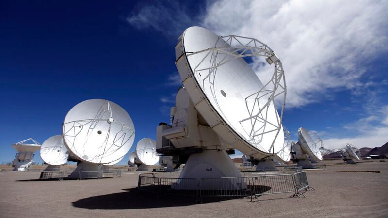 In this Sept. 27, 2012 photo, radio antennas face the sky as part of one of the worlds largest...