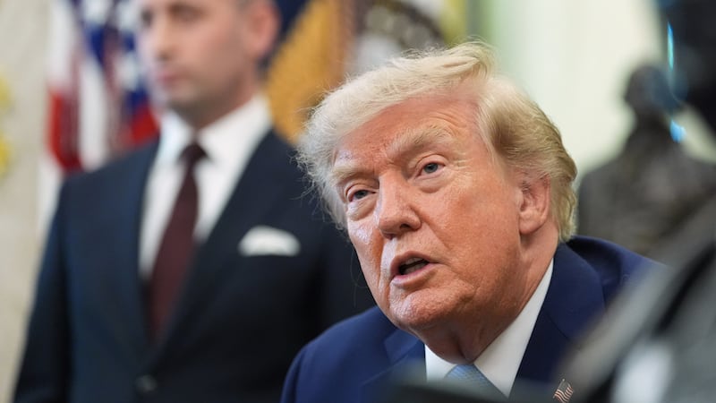 El presidente Donald Trump en el Despacho Oval de la Casa Blanca, el jueves 6 de agosto de...