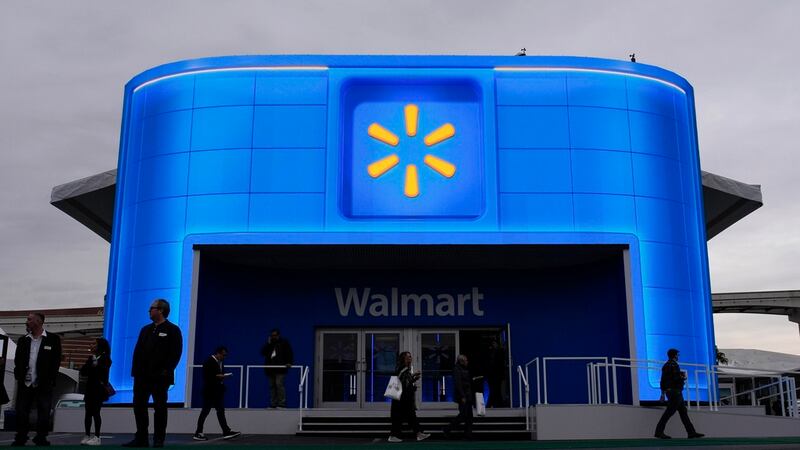 El puesto de Walmart en una feria tecnológica en Las Vegas el 9 de enero del 2024. (Foto AP...