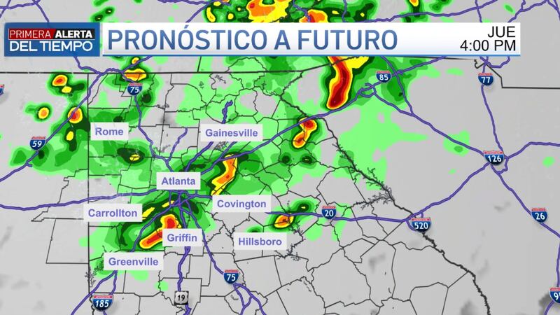 Tiempo para Atlanta.