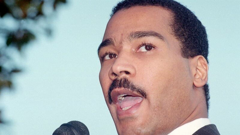 Dexter King, hijo de Martin Luther King Jr., en Atlanta, el 28 de diciembre de 1994. (Foto AP...