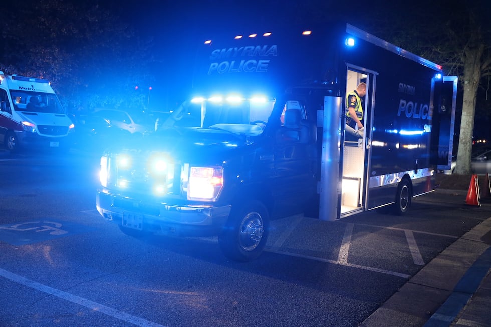 Retén policial en Smyrna.