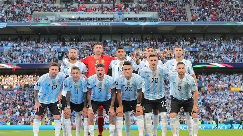 La selección Argentina previo a la final