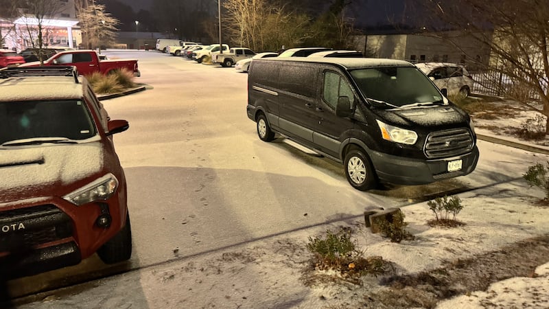 Sunday morning ice accumulation in Gainesville