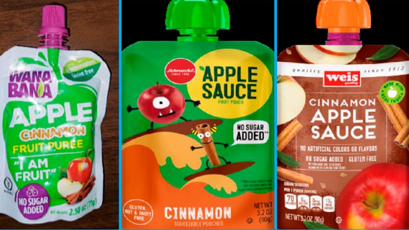 retiro de mercado de puré de manzana contaminado con plomo