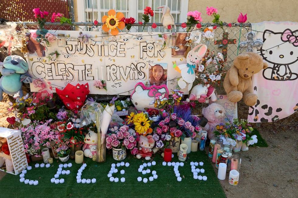 ARCHIVO - Una ofrenda en memoria de Celeste Rivas Hernández, quien fue asesinada y encontrada...