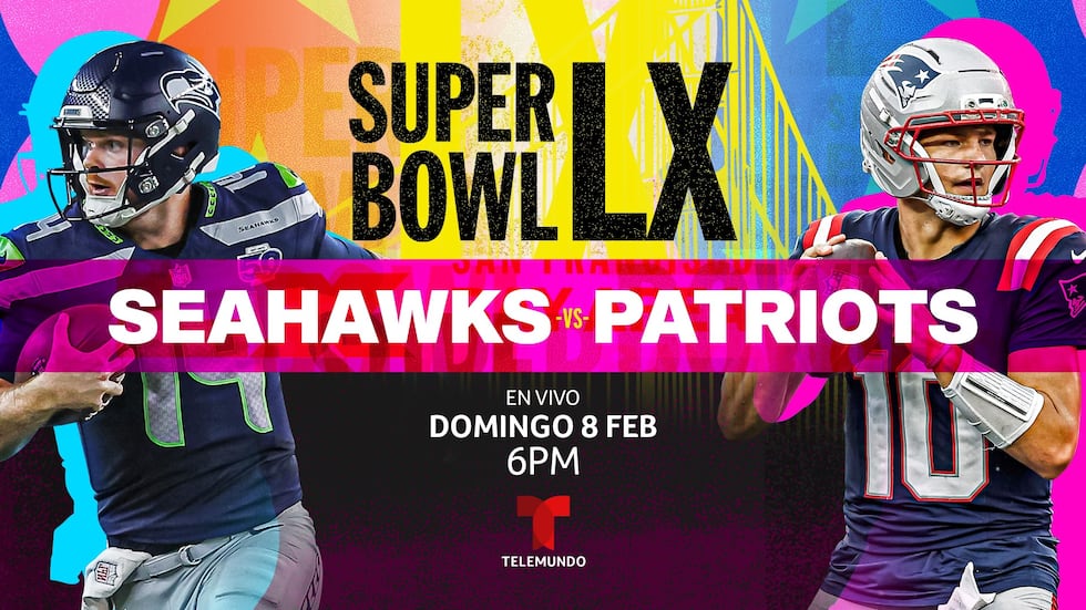¡Este domingo 8 de febrero, Telemundo te trae el Super Bowl LX en español con la mejor...