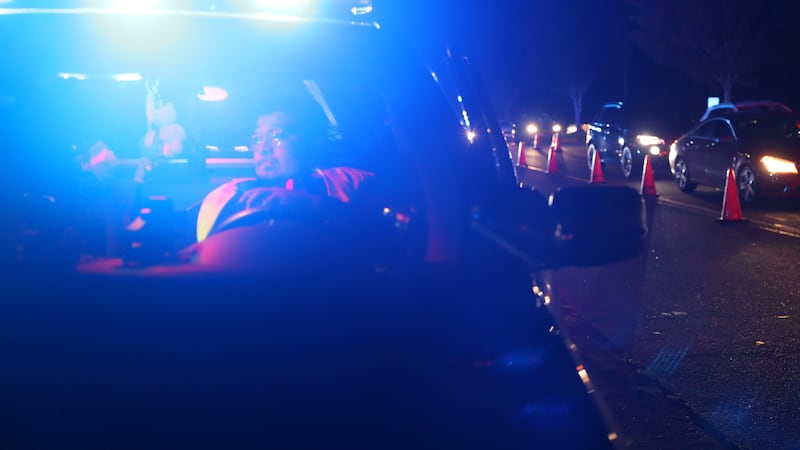 Retén policial en Smyrna.