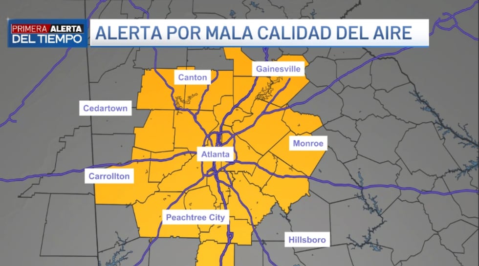 Ola de calor en Atlanta azota Atlanta.