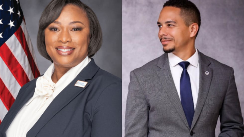 Jaha Howard (der) y Helen Zenobia Willis.