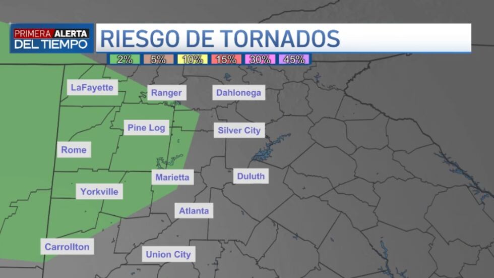 Tiempo para Atlanta para el 2 de agosto.