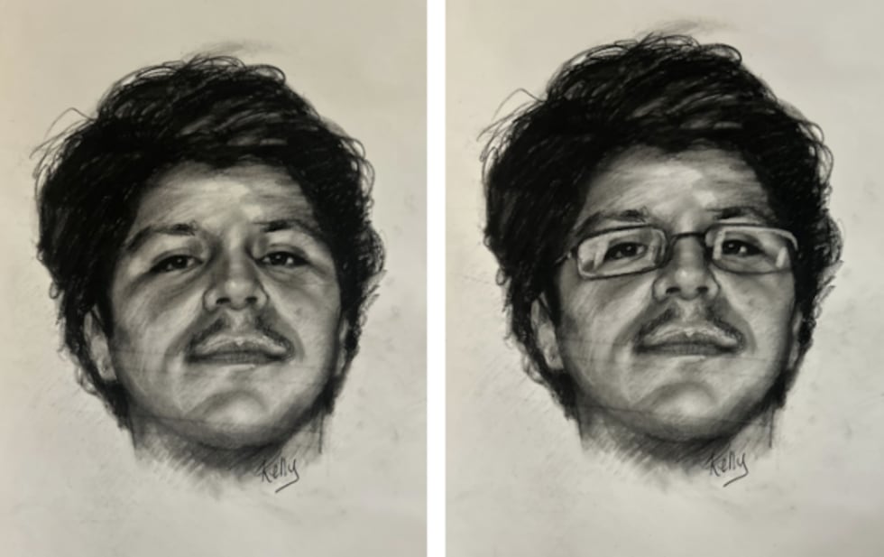 El sospechoso es descrito como un hombre hispano de tez clara, de entre 17 y 22 años...
