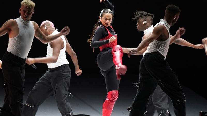 La cantautora española Rosalía durante el concierto gratuito de su Motomami World Tour en el...