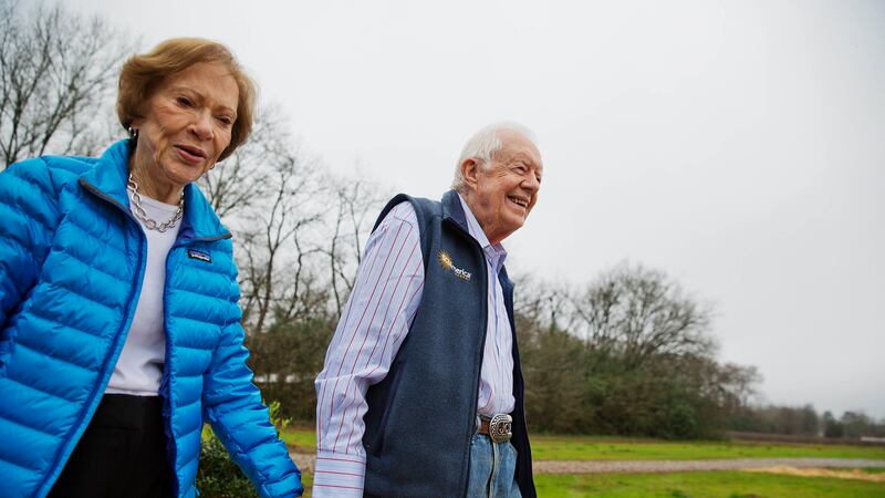 La ex primera dama Rosalynn Carter se encuentra bajo cuidados paliativos en su casa en Plains,...