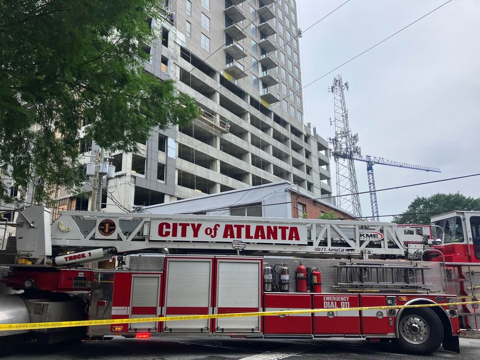 Investigation underway after a crane collapsed in Midtown Atlanta