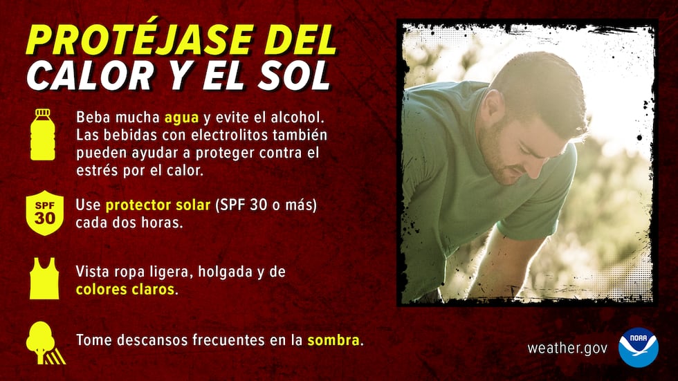 Protéjase del calor y el sol