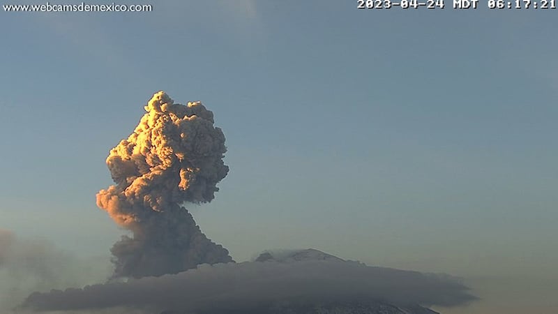 volcán popocatépetl hoy