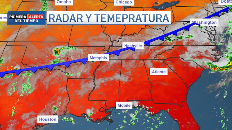 Un frente frío llega este viernes a Georgia y trae temperaturas más bajas.